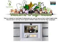 SignMedia: online learning tool for deaf media professionals